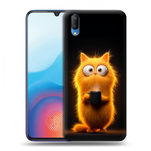 Дизайнерский пластиковый чехол для Vivo V11 Смешной кот