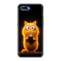 Дизайнерский силиконовый чехол для OPPO RX17 Neo Смешной кот