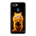 Дизайнерский силиконовый чехол для OPPO AX7 Смешной кот