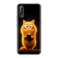 Дизайнерский силиконовый с усиленными углами чехол для Vivo V17 Neo Смешной кот