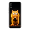 Дизайнерский силиконовый чехол для Xiaomi RedMi 9A Смешной кот