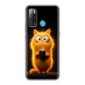 Дизайнерский силиконовый с усиленными углами чехол для Tecno Pouvoir 4 Смешной кот