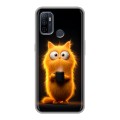 Дизайнерский силиконовый чехол для OPPO A53 Смешной кот