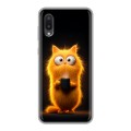 Дизайнерский силиконовый чехол для Samsung Galaxy A02 Смешной кот