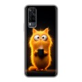 Дизайнерский силиконовый чехол для Vivo Y31 Смешной кот