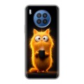 Дизайнерский силиконовый чехол для Huawei Nova 8i Смешной кот