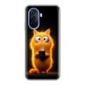 Дизайнерский силиконовый чехол для Huawei Nova Y70 Смешной кот