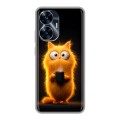 Дизайнерский силиконовый чехол для Realme C55 Смешной кот
