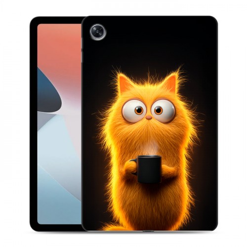 Дизайнерский силиконовый чехол для OPPO Pad Air Смешной кот
