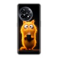 Дизайнерский силиконовый чехол для OnePlus 11R Смешной кот