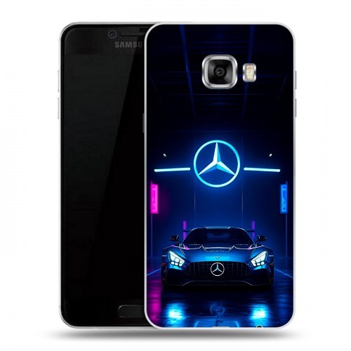 Дизайнерский пластиковый чехол для Samsung Galaxy C5 Mercedes Мерседес