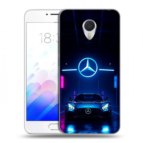 Дизайнерский пластиковый чехол для Meizu M3E Mercedes Мерседес