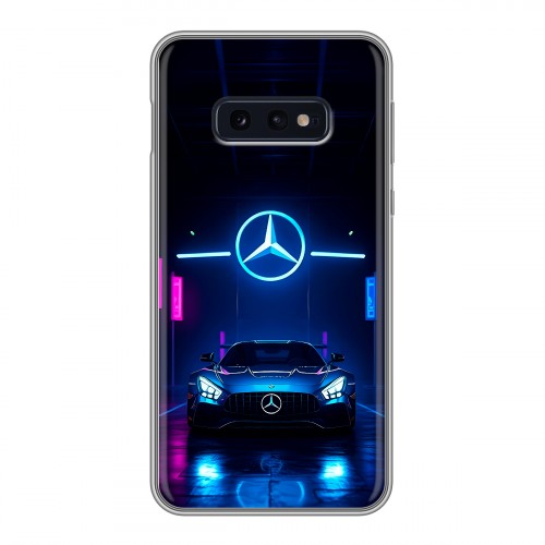 Дизайнерский силиконовый чехол для Samsung Galaxy S10e Mercedes Мерседес