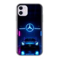Дизайнерский силиконовый чехол для Iphone 11 Mercedes Мерседес