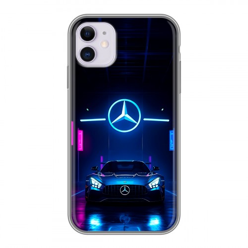 Дизайнерский силиконовый чехол для Iphone 11 Mercedes Мерседес