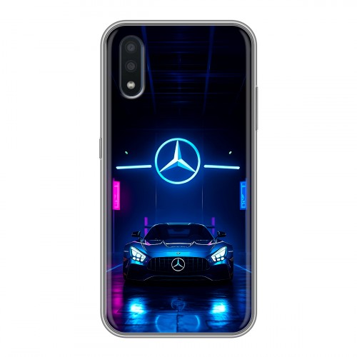 Дизайнерский силиконовый чехол для Samsung Galaxy M01 Mercedes Мерседес