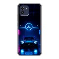 Дизайнерский силиконовый чехол для Samsung Galaxy A03 Mercedes Мерседес
