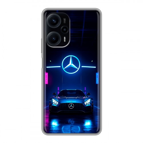 Дизайнерский силиконовый чехол для XIaomi Poco F5 Mercedes Мерседес