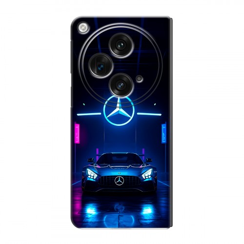 Дизайнерский пластиковый чехол для OPPO Find N3 Mercedes Мерседес