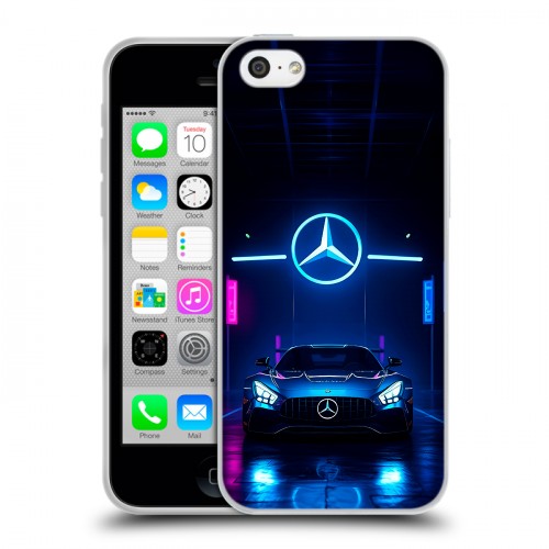 Дизайнерский пластиковый чехол для Iphone 5c Mercedes Мерседес