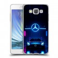 Дизайнерский пластиковый чехол для Samsung Galaxy A5 Mercedes Мерседес