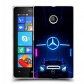 Дизайнерский пластиковый чехол для Microsoft Lumia 435 Mercedes Мерседес