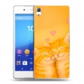 Дизайнерский пластиковый чехол для Sony Xperia Z3+ Милые котята