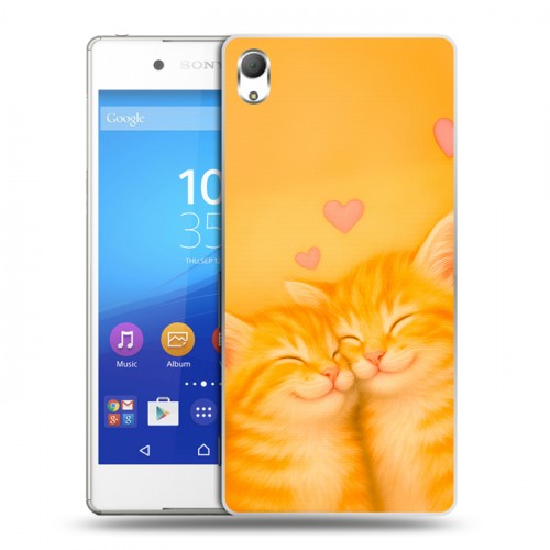 Дизайнерский пластиковый чехол для Sony Xperia Z3+ Милые котята