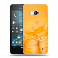 Дизайнерский пластиковый чехол для Microsoft Lumia 550 Милые котята