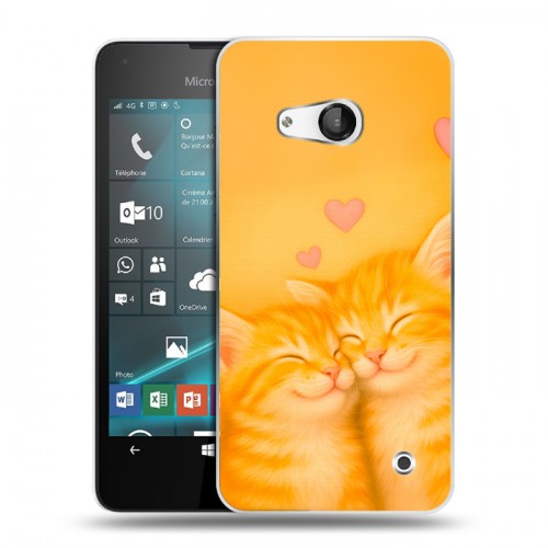 Дизайнерский пластиковый чехол для Microsoft Lumia 550 Милые котята