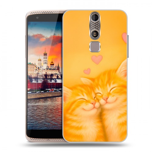Дизайнерский пластиковый чехол для ZTE Axon Mini Милые котята