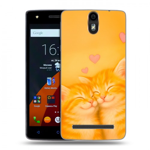 Дизайнерский силиконовый чехол для Wileyfox Storm Милые котята