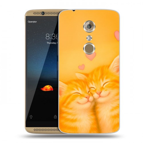 Дизайнерский пластиковый чехол для ZTE Axon 7 Милые котята