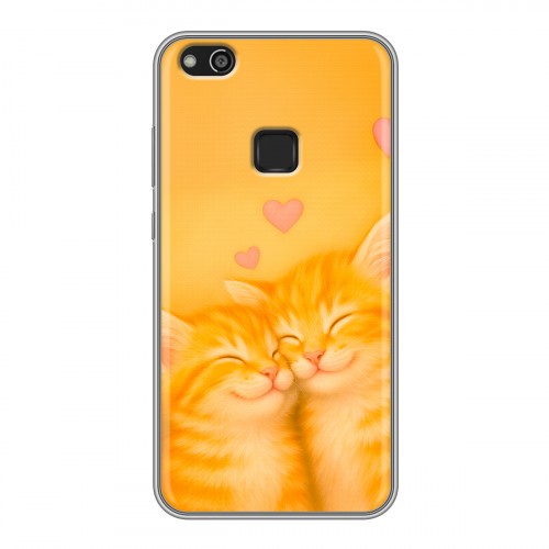 Дизайнерский силиконовый чехол для Huawei P10 Lite Милые котята