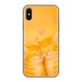 Дизайнерский силиконовый чехол для Iphone x10 Милые котята