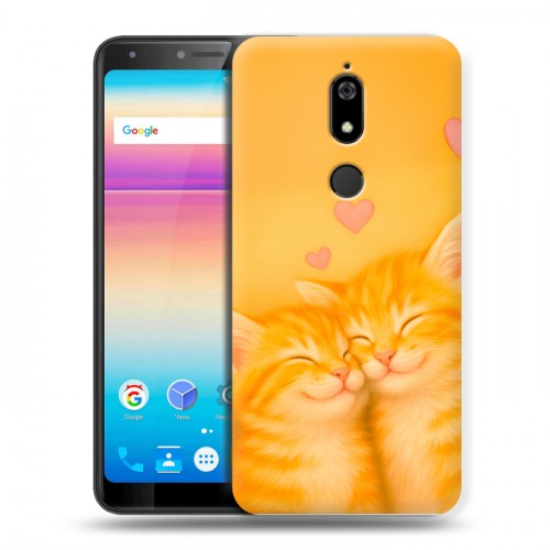 Дизайнерский силиконовый чехол для BQ Space X Милые котята