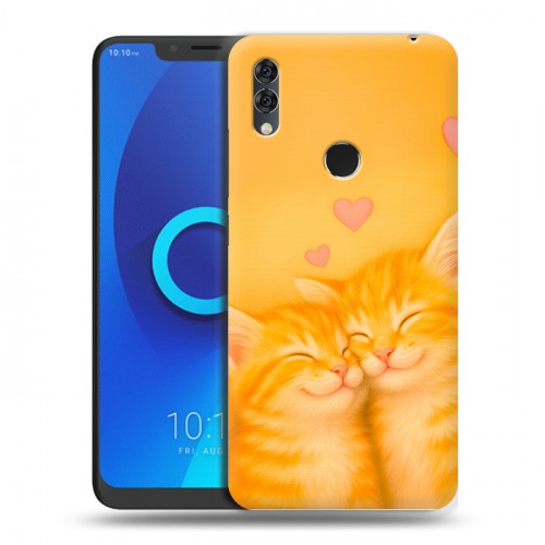 Дизайнерский силиконовый чехол для Alcatel 5V Милые котята