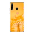 Дизайнерский силиконовый чехол для Huawei P30 Lite Милые котята