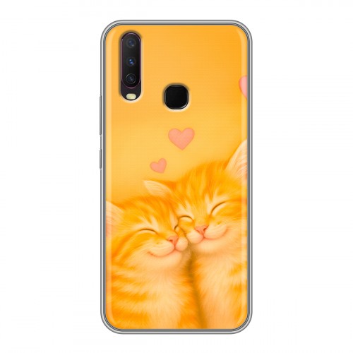 Дизайнерский силиконовый чехол для Vivo Y17 Милые котята