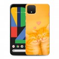 Дизайнерский пластиковый чехол для Google Pixel 4 Милые котята