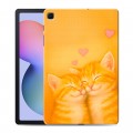 Дизайнерский силиконовый чехол для Samsung Galaxy Tab S6 Lite Милые котята