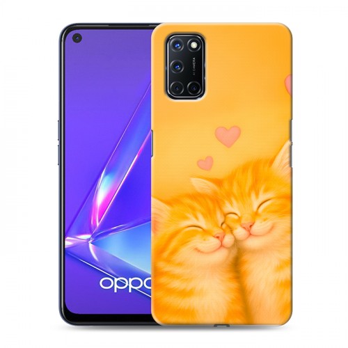Дизайнерский пластиковый чехол для OPPO A52 Милые котята