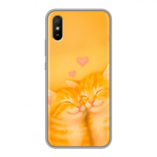 Дизайнерский силиконовый чехол для Xiaomi RedMi 9A Милые котята