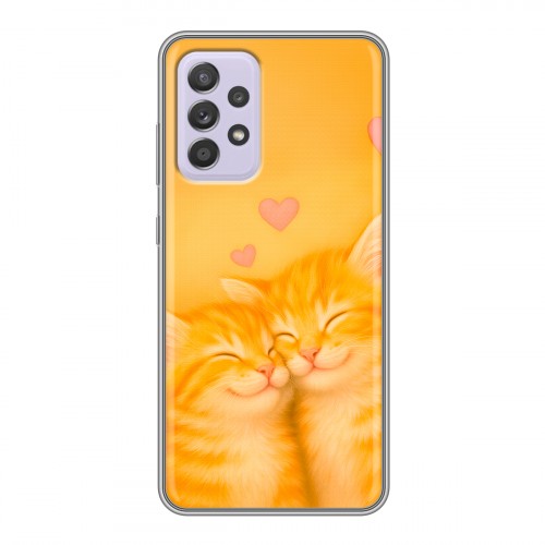 Дизайнерский силиконовый чехол для Samsung Galaxy A52 Милые котята