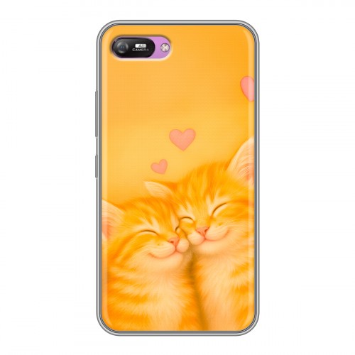 Дизайнерский силиконовый с усиленными углами чехол для Itel A25 Милые котята
