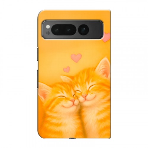 Дизайнерский пластиковый чехол для Google Pixel Fold Милые котята