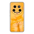 Дизайнерский силиконовый чехол для Xiaomi 14 Ultra Милые котята