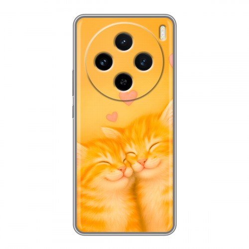 Дизайнерский силиконовый чехол для Vivo X100 Милые котята