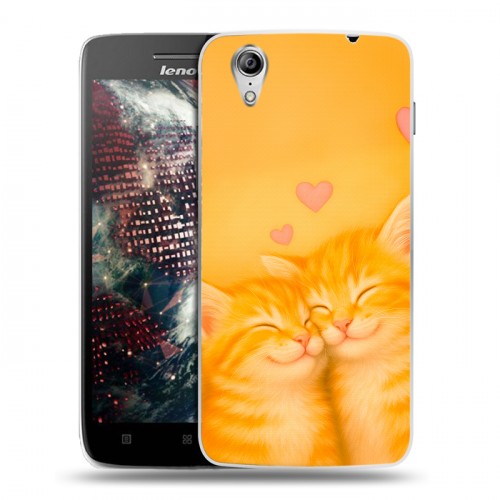 Дизайнерский пластиковый чехол для Lenovo Vibe X Милые котята