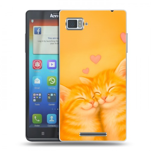 Дизайнерский пластиковый чехол для Lenovo Vibe Z Милые котята